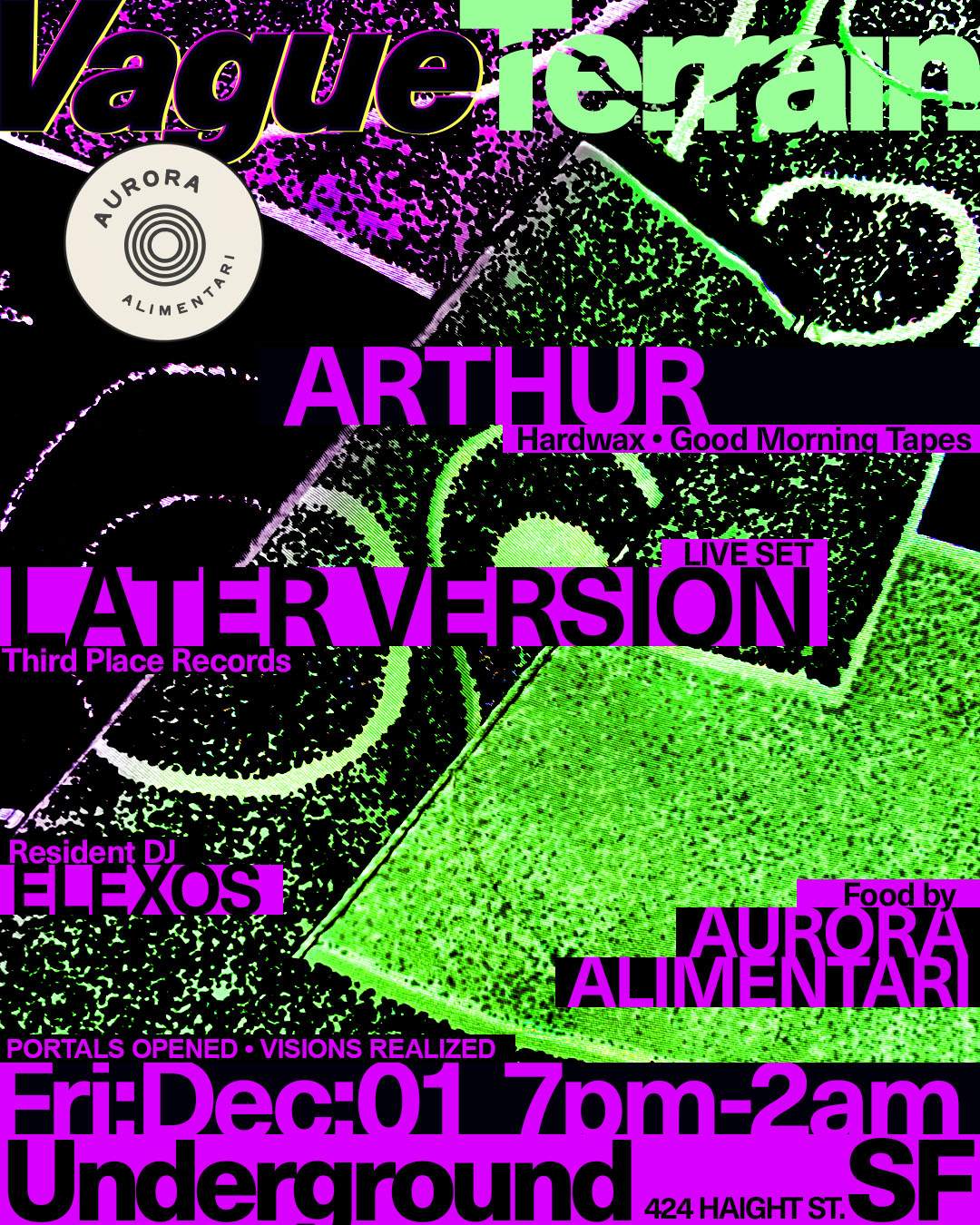 Vague Terrain with Later Version + Arthur (Hardwax) - Página frontal