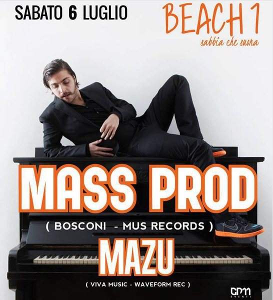 Mass Prod & Mazu - フライヤー表
