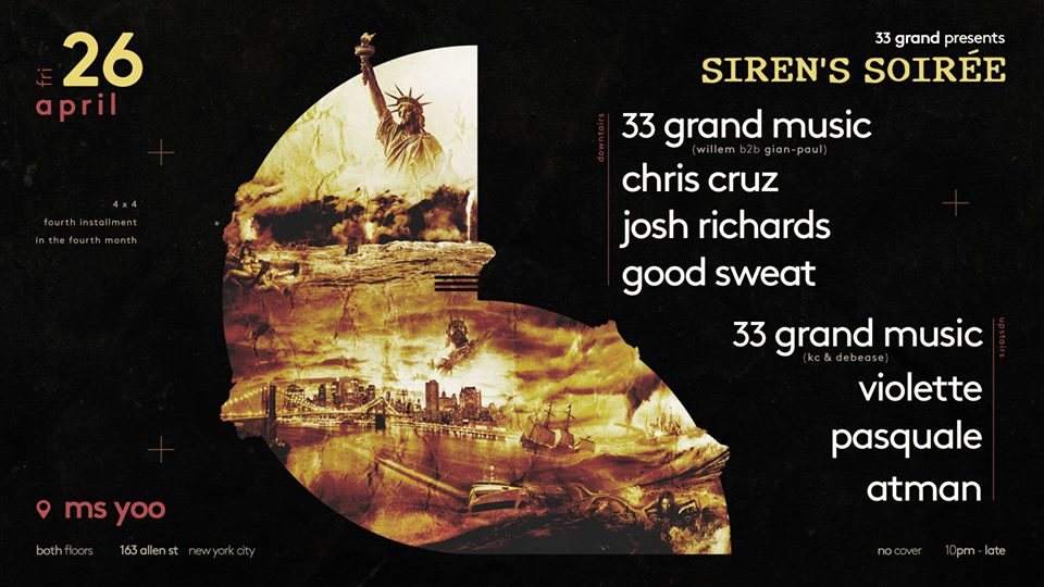 33 Grand Music presents: Siren's Soirée - Página frontal