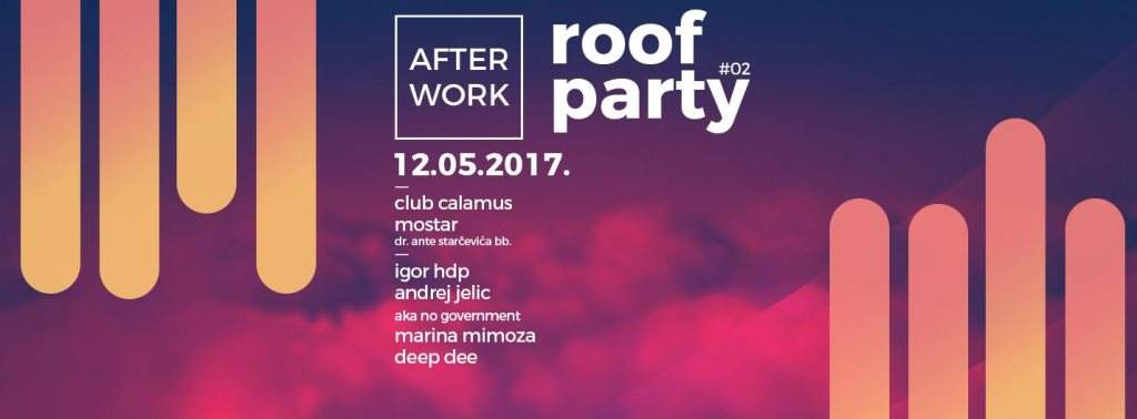 Roof Afterwork 02 - フライヤー表
