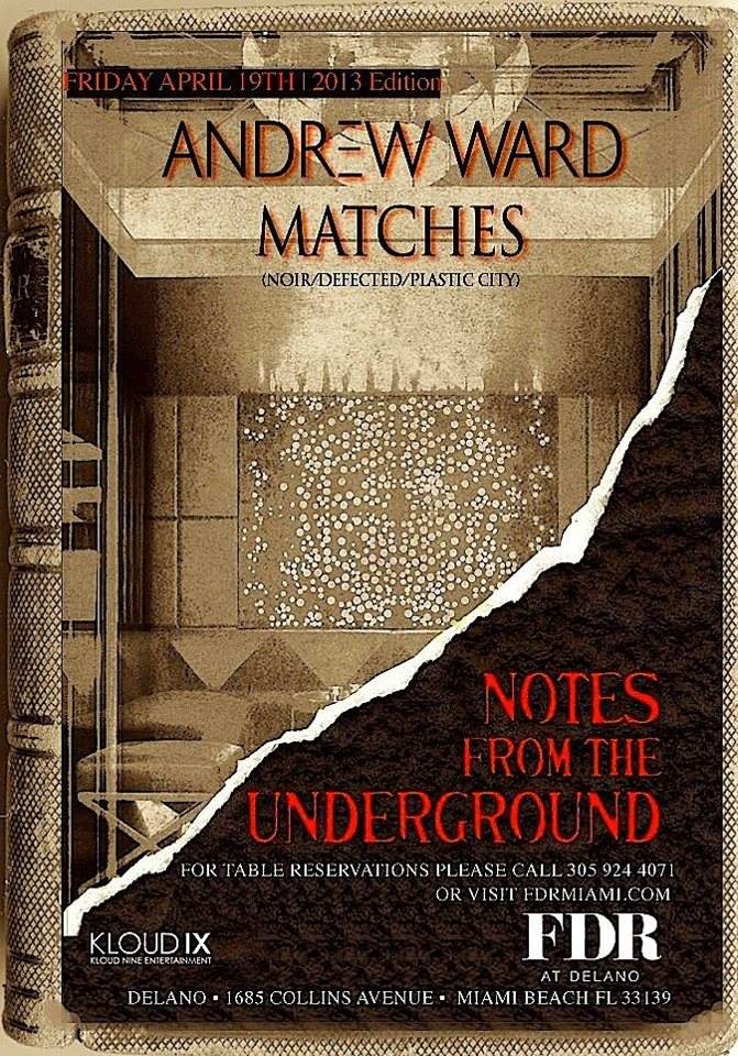 Notes From the Underground - フライヤー表