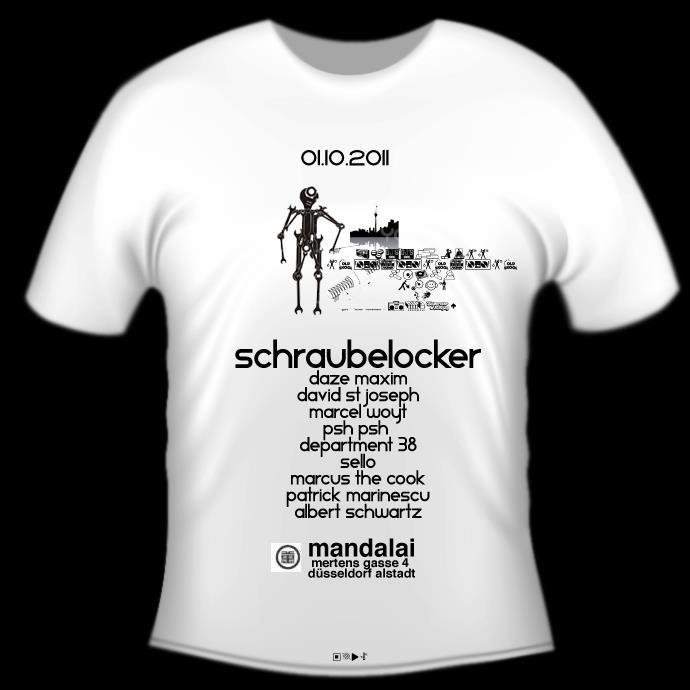 Schraubelocker 01.10.11 Albert´s - フライヤー表