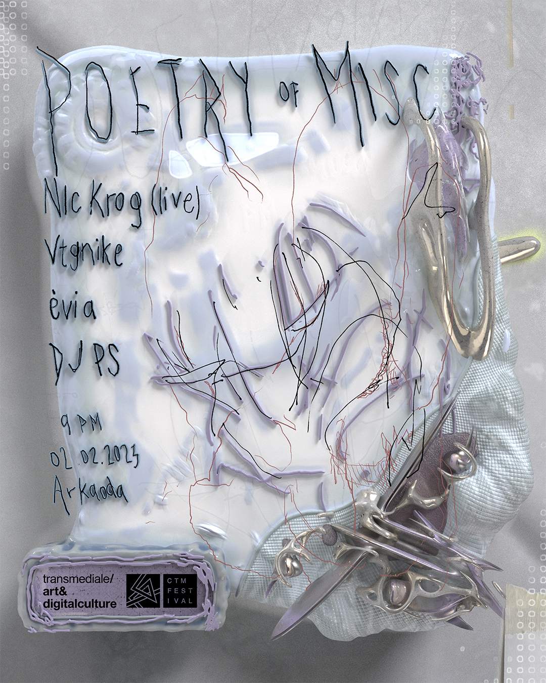 Poetry Of Misc Vorspiel / transmediale & CTM 2023 - Página frontal