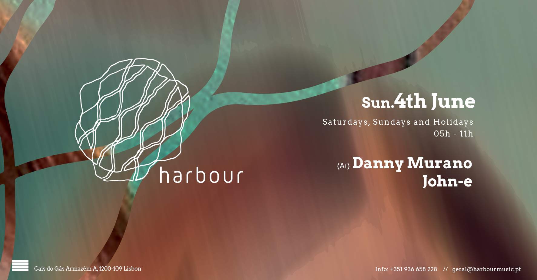 Harbour // Danny Murano (At) + John-E - フライヤー裏