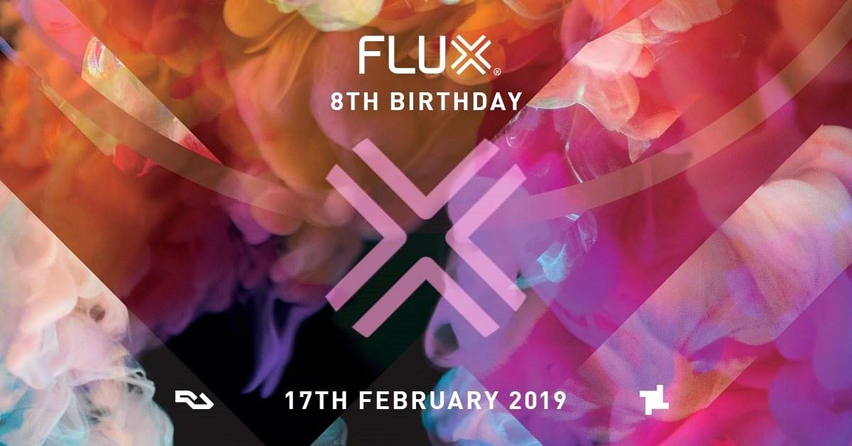 Sundays at fabric: Flux 8th Birthday Day Party - フライヤー表