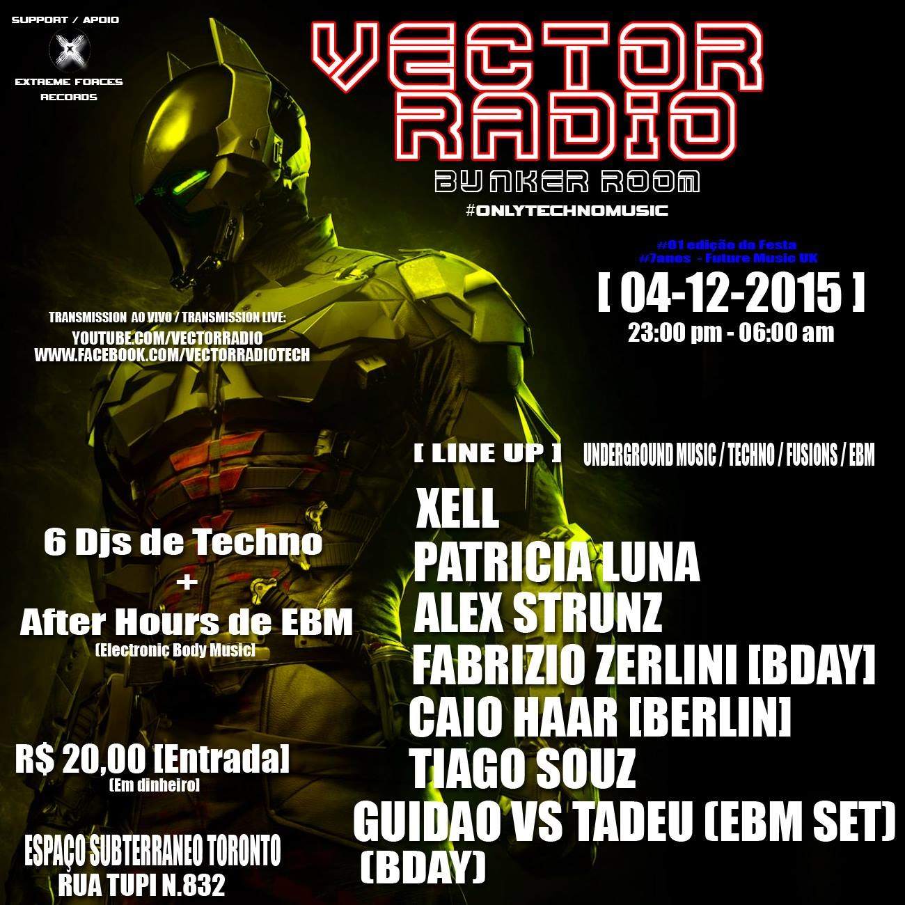 Vector Radio 001 - Página frontal