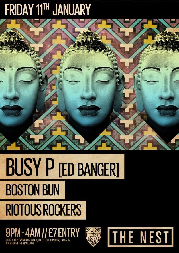 Busy P [Ed Banger] x Boston Bun x Riotous Rockers - Página frontal