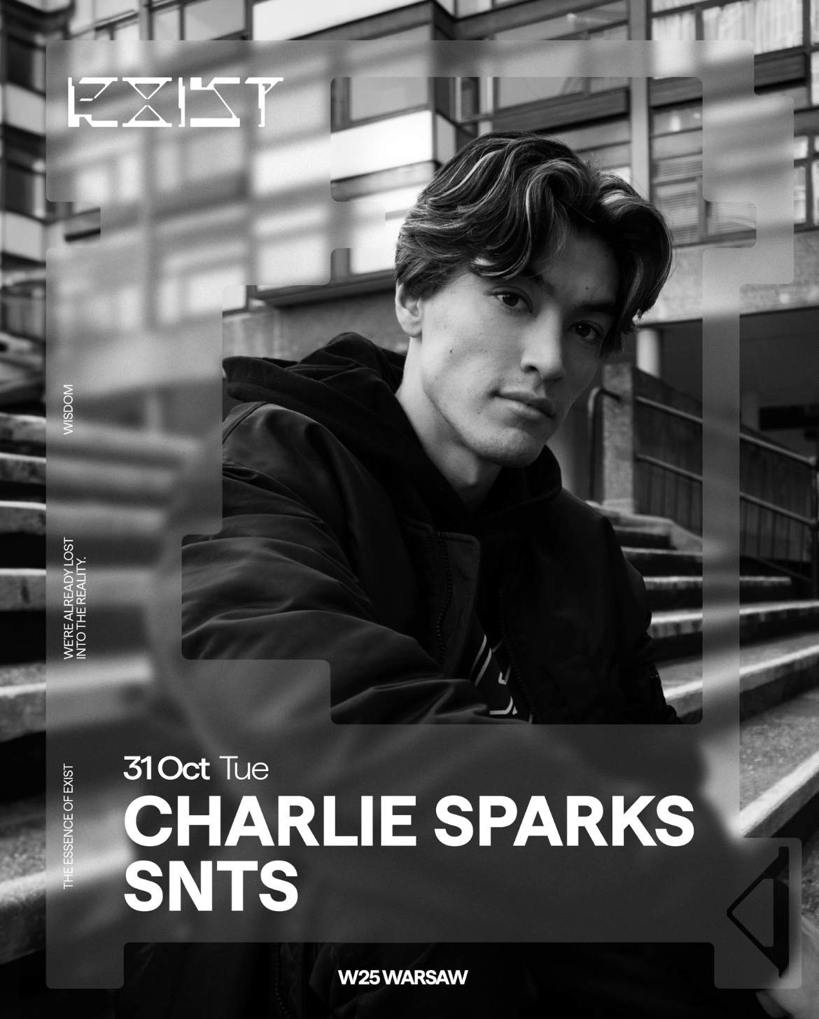 [CANCELLED] EXIST pres. SNTS & Charlie Sparks - フライヤー裏