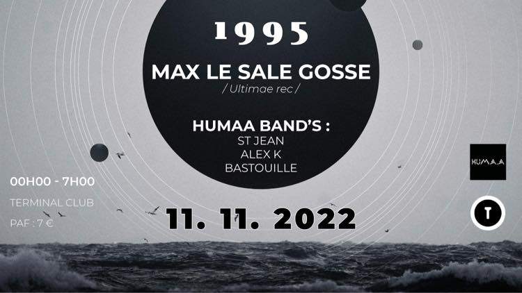 HUMA.A '1995': Max le Sale Gosse, St Jean, Alex K, Bastouille - Página frontal