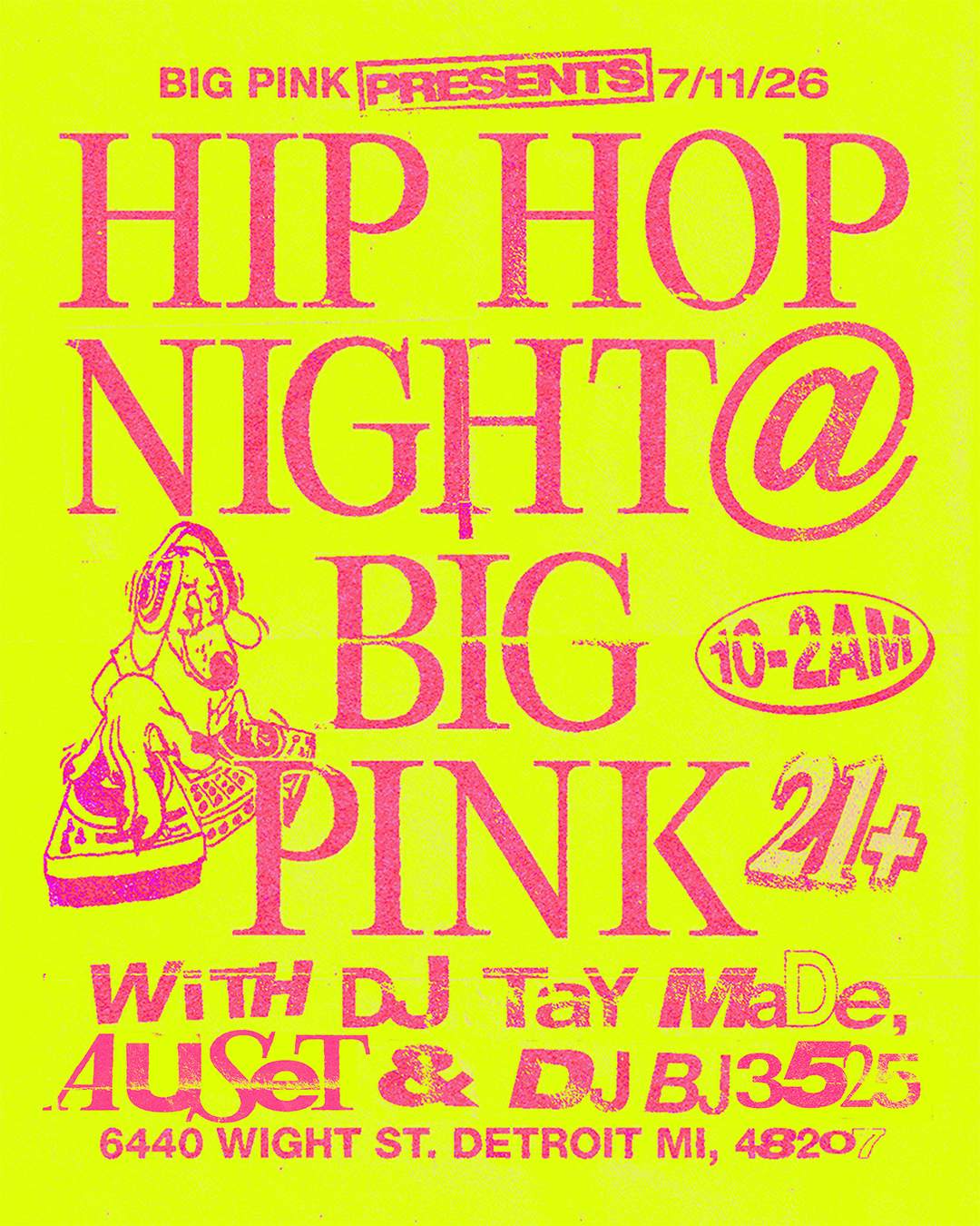 HIPHOP NIGHT: DJBJ 3525, AUSET & DJ TAYMADE (OPEN FORMAT CLUB HITS ...