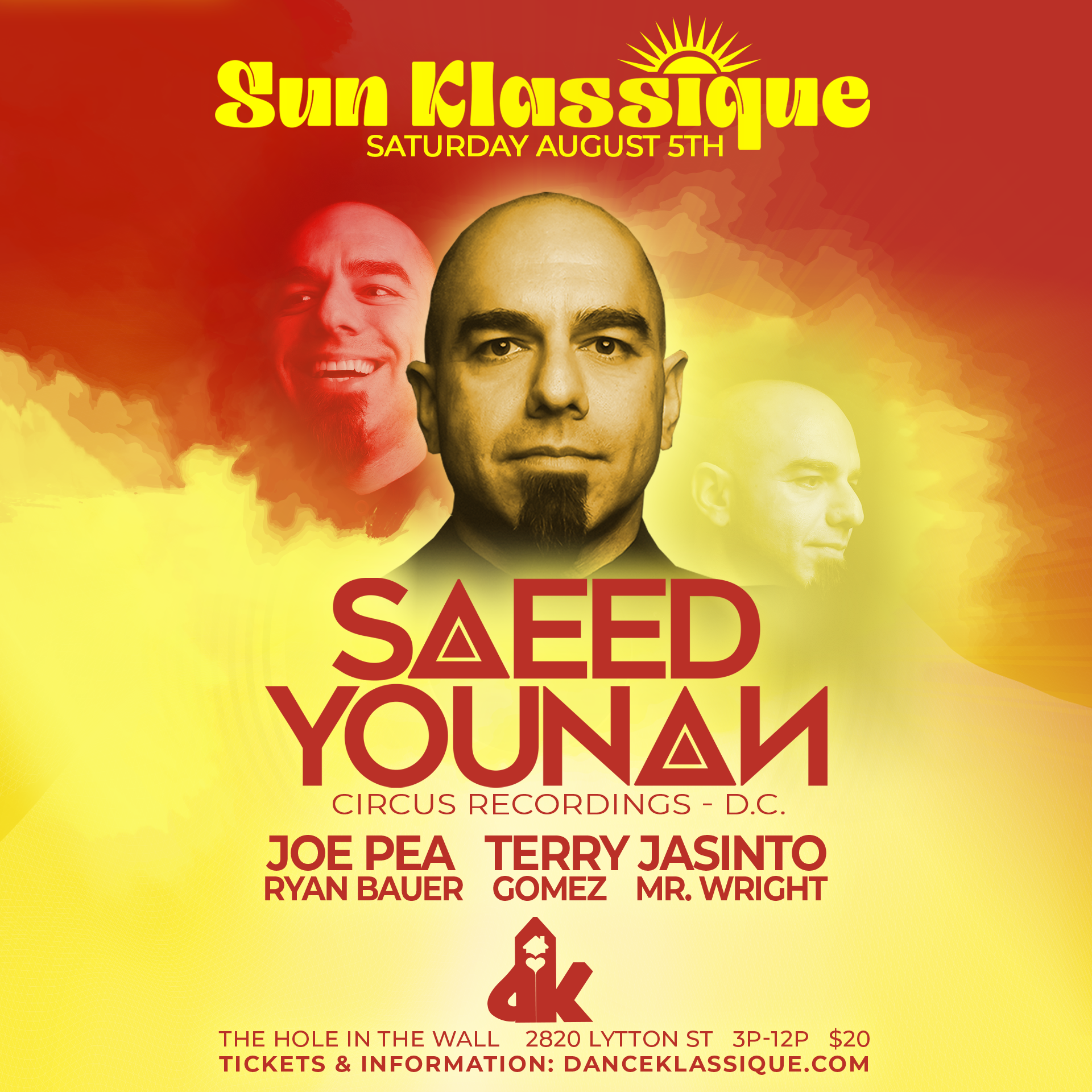 Sun Klassique ft Saeed Younan (Circus Recordings) & Dance Klassique Residents - Página frontal
