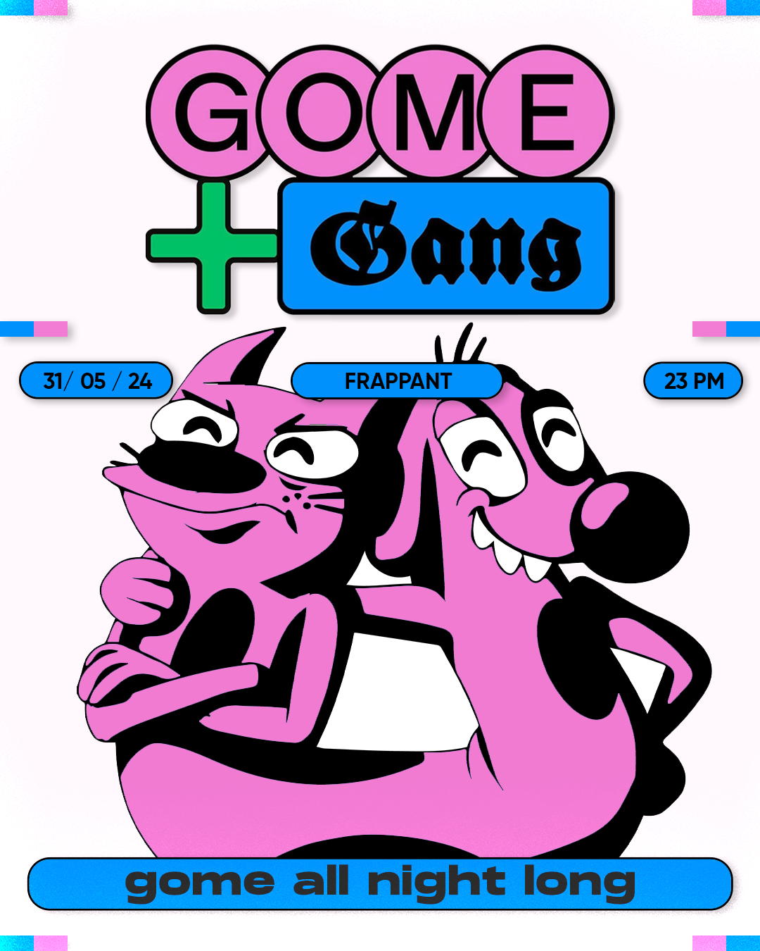 gome + the gang: gome all night long VOL.2 - フライヤー裏