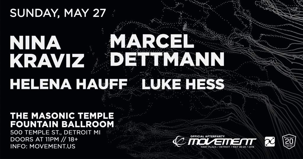 Nina Kraviz and Marcel Dettmann Official Movement Afterparty - フライヤー表