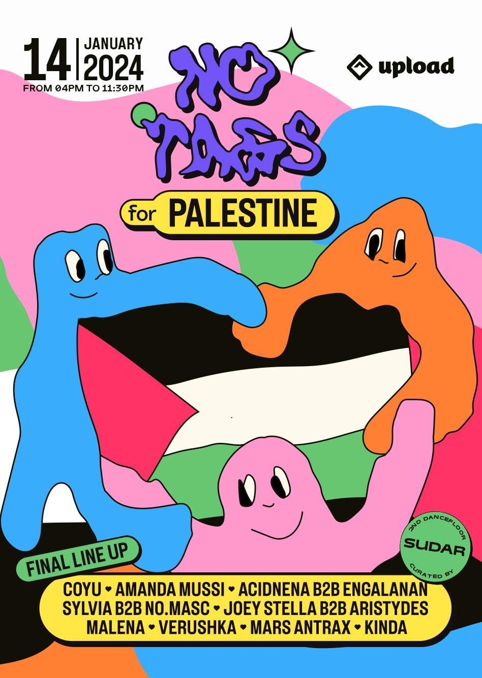 Free Palestine by No Tags - フライヤー表