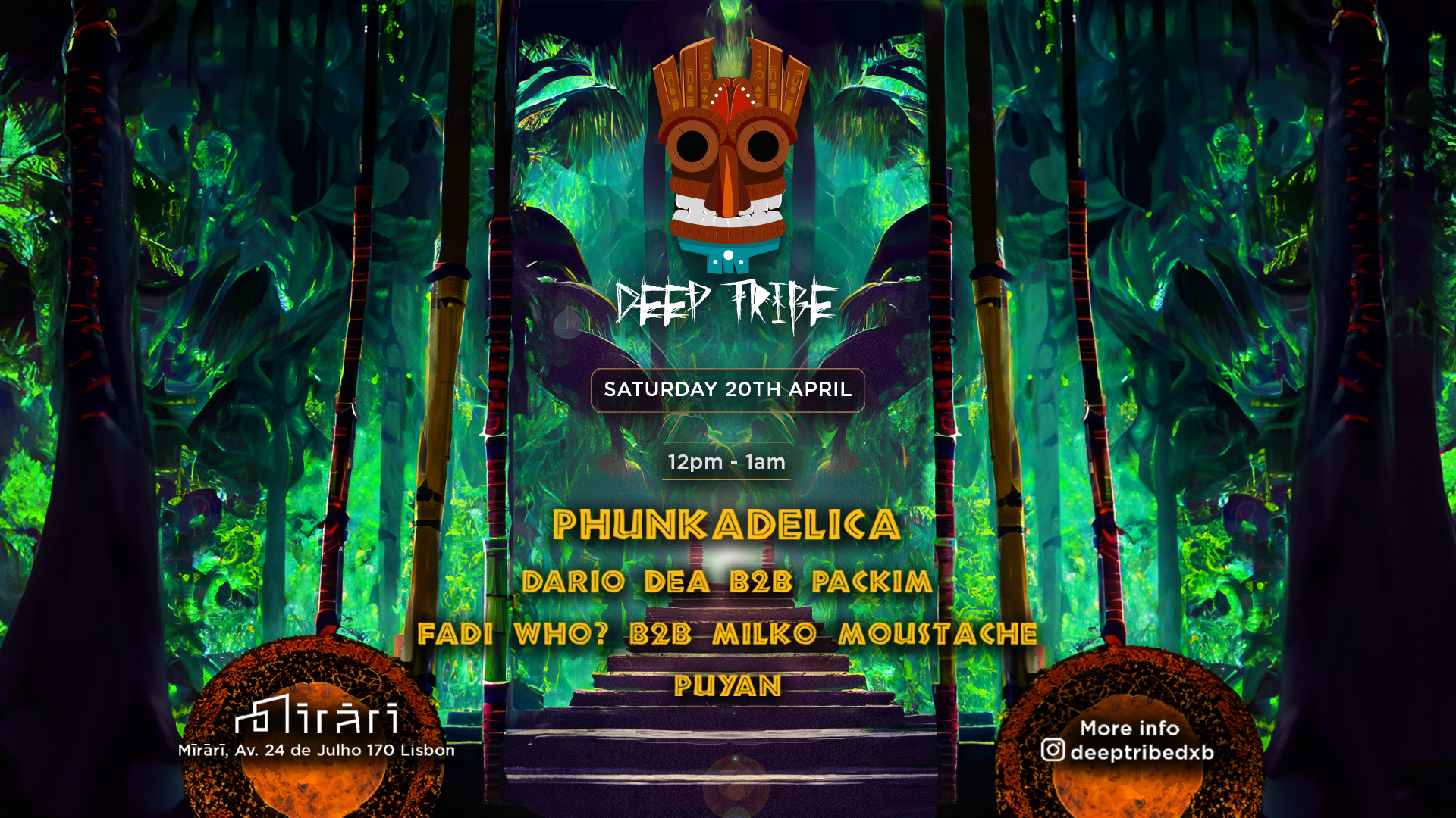 Deep Tribe invites Phunkadelica - Página frontal