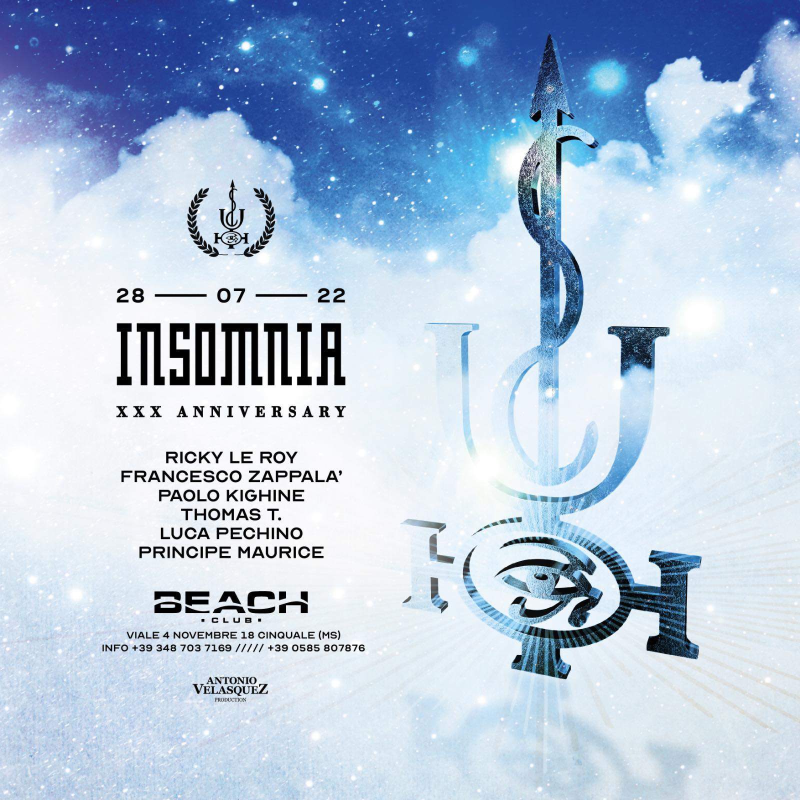 30 anni di Insomnia Discoacropoli at Beach Club, Central