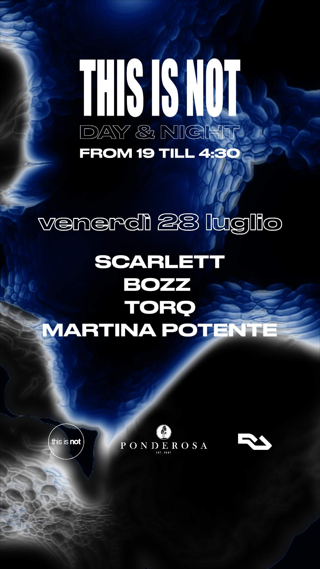 This Is Not DAY & NIGHT with SCARLETT, Bozz. Martina Potente e Torq - Página frontal