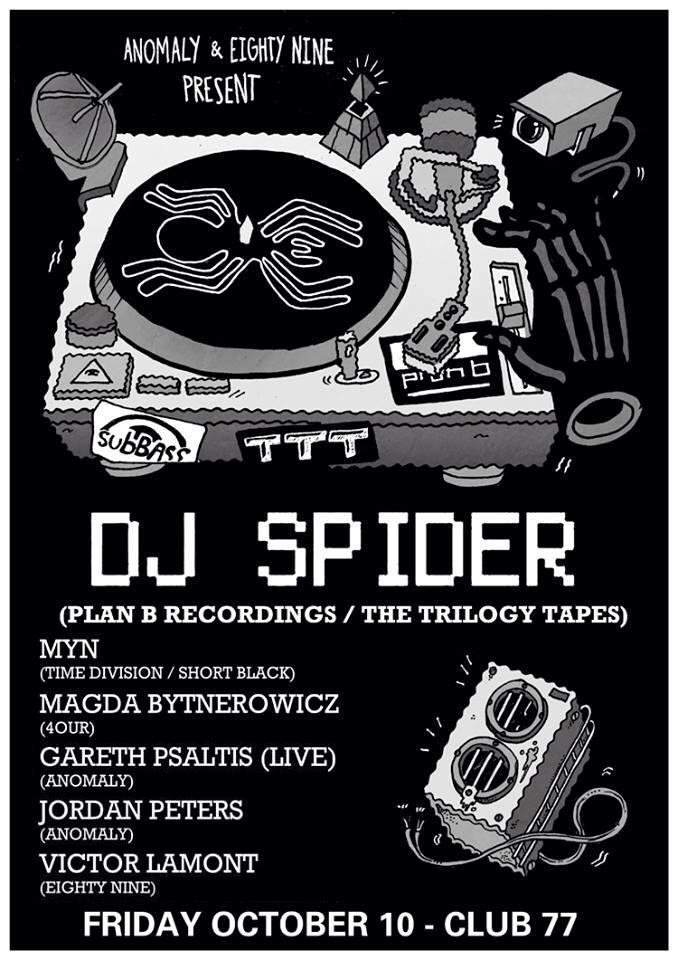 Anomaly & Eighty Nine present DJ Spider - Página frontal