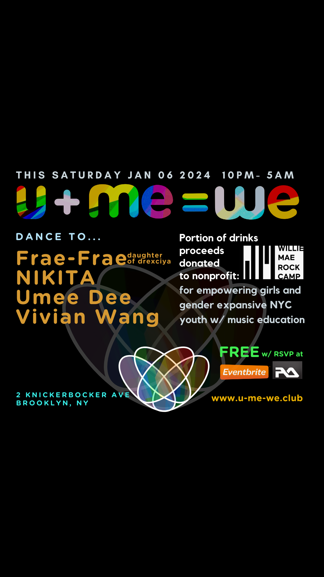 U+ME=WE feat. Nikita, Umee Dee, Vivian Wang, and FraeFrae - Página frontal