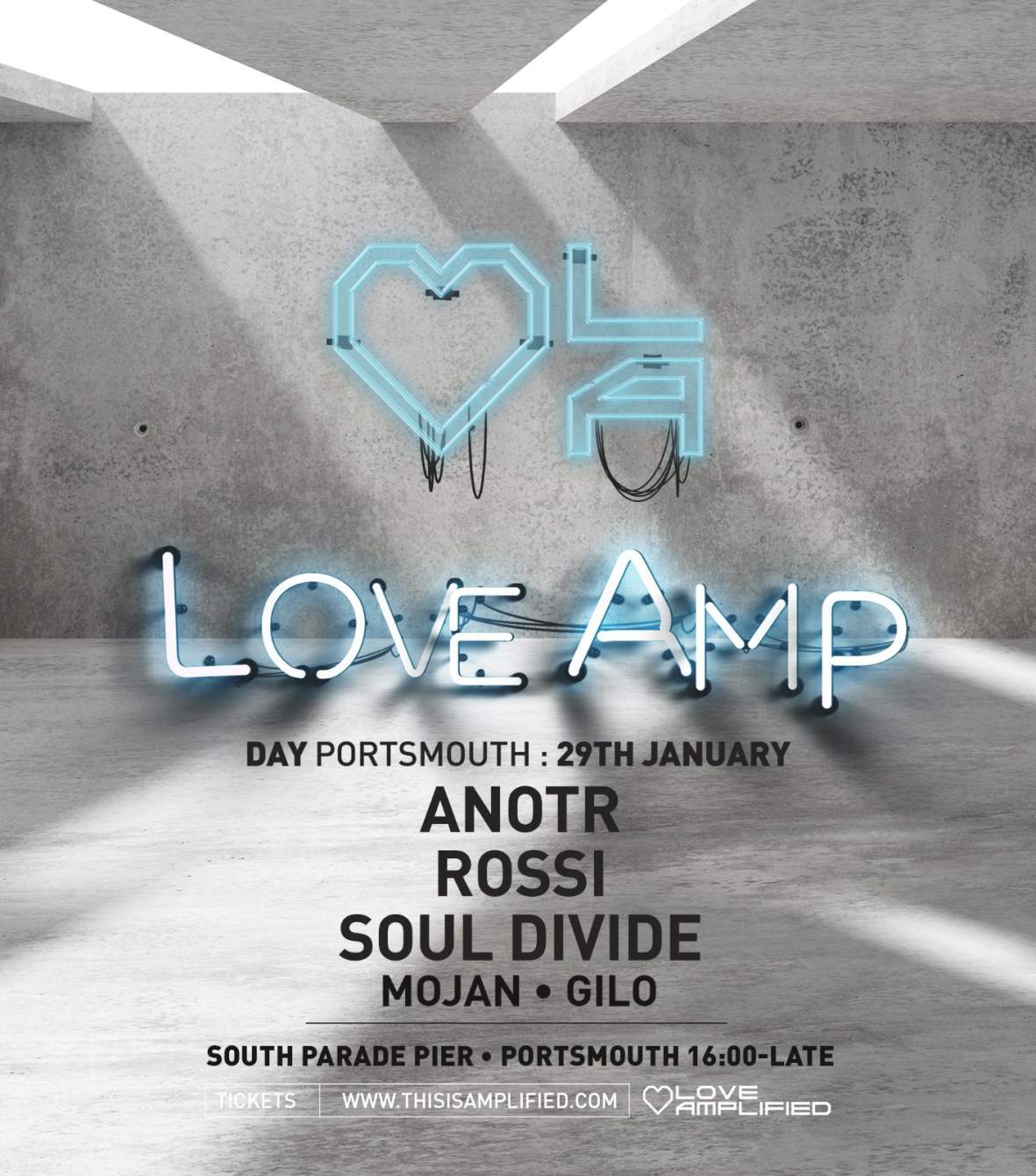 LOVE AMPLIFIED: ANOTR & Rossi - フライヤー表