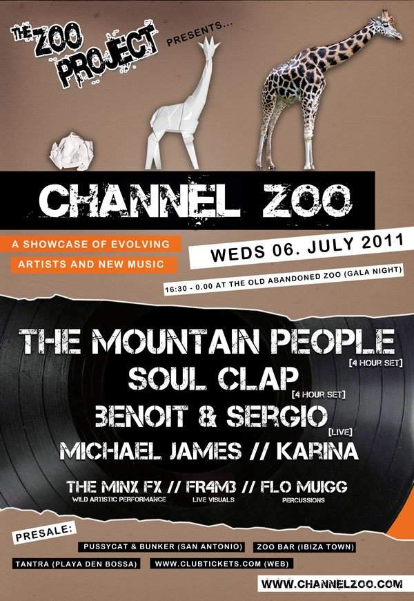 The Zoo Project presents Channel Zoo featuring Mountain People, Soul Clap, Benoit & Sergio - Página frontal