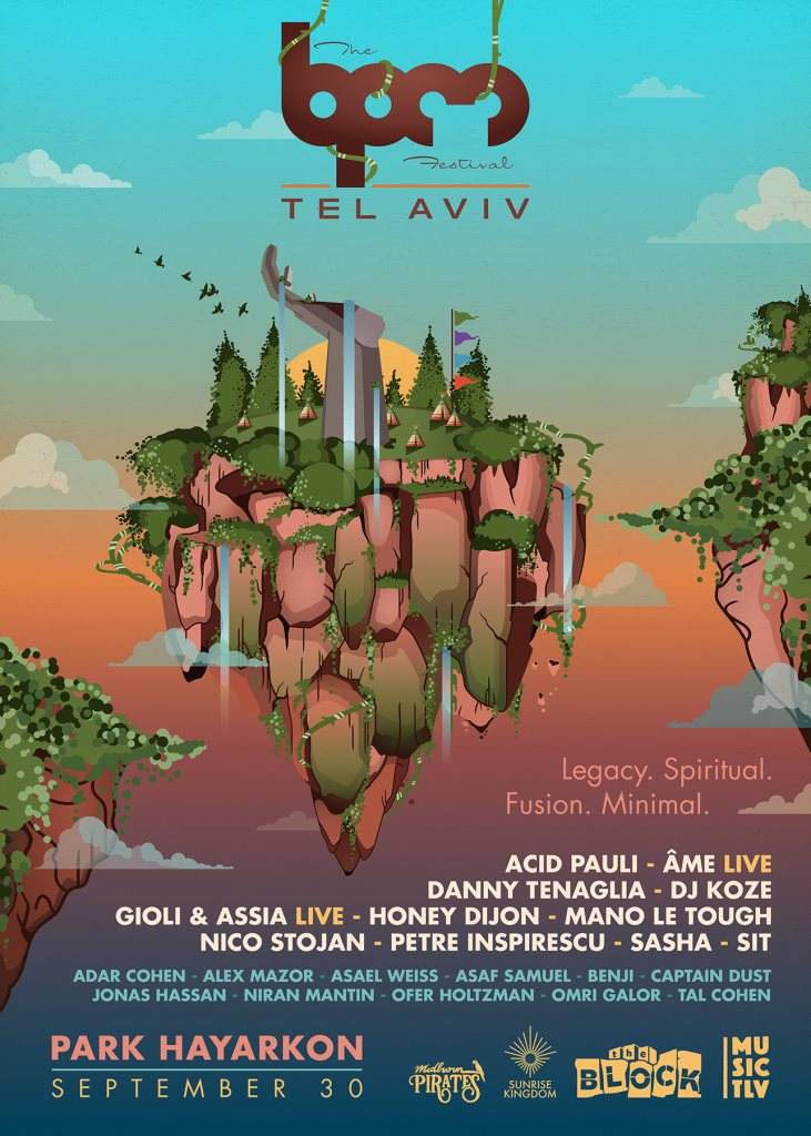 The BPM Festival: Tel Aviv 2019 - フライヤー表