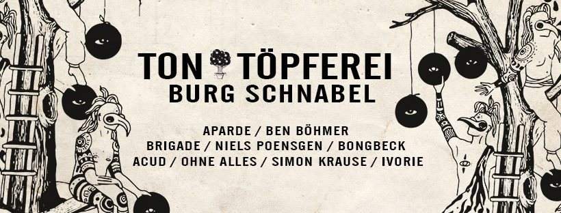 Ton Töpferei Label Night x Burg Schnabel with Aparde, Ben Böhmer, Bongbeck - フライヤー表