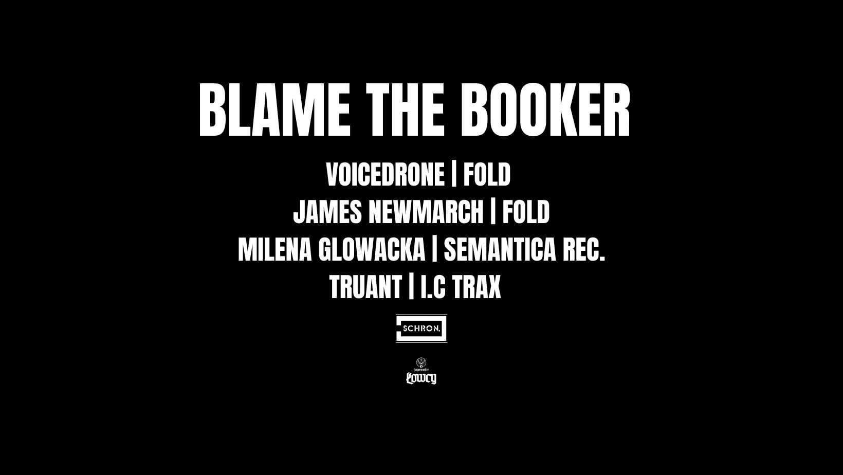 BLAME THE BOOKER - Página frontal