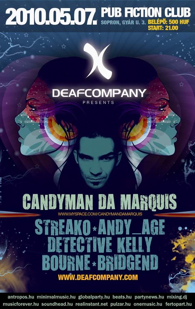 Deaf Company with Candyman Da Marquis - フライヤー表