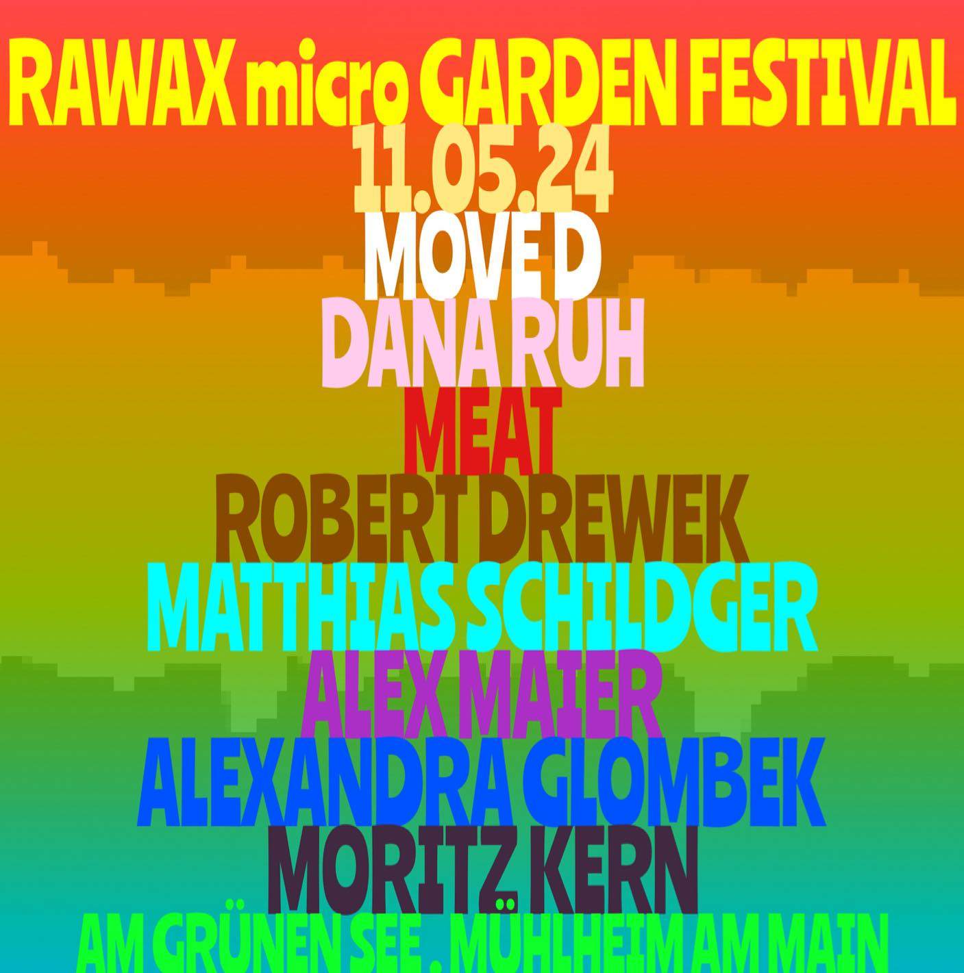 RAWAX micro GARDEN FESTIVAL (Grand Opening Edition) - フライヤー表