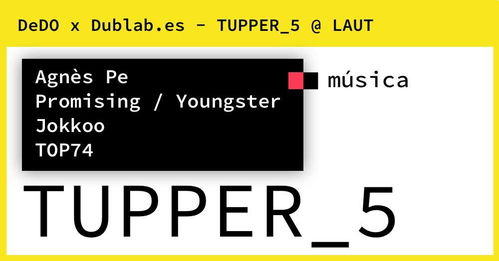 Dedo x Dublab.es presentan Tupper_5 - フライヤー表