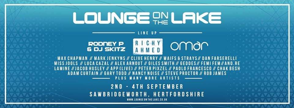 Lounge on the Lake: Richy Ahmed, Luca Cazal, Omar & More - フライヤー表