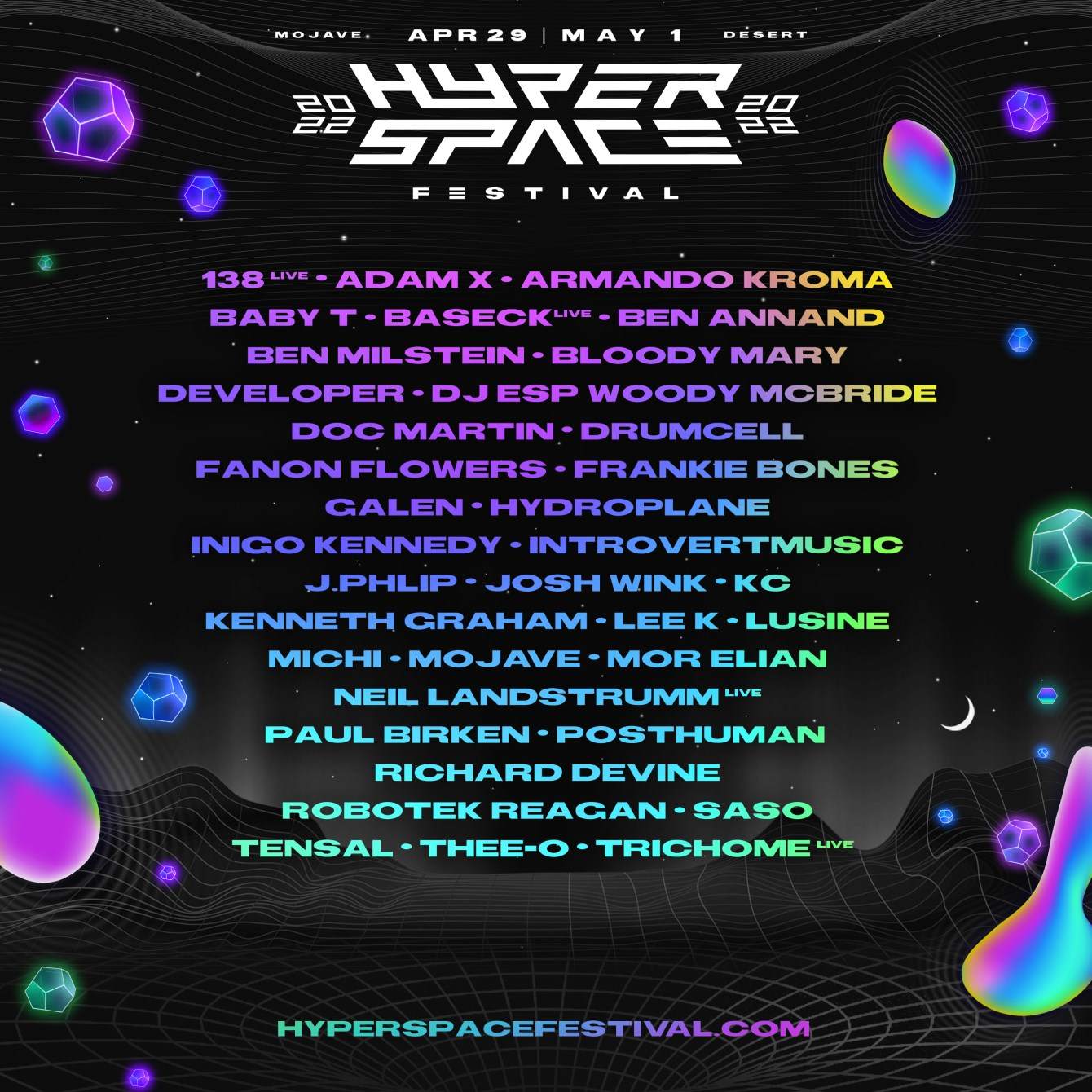 Hyperspace Festival 2022 - フライヤー表