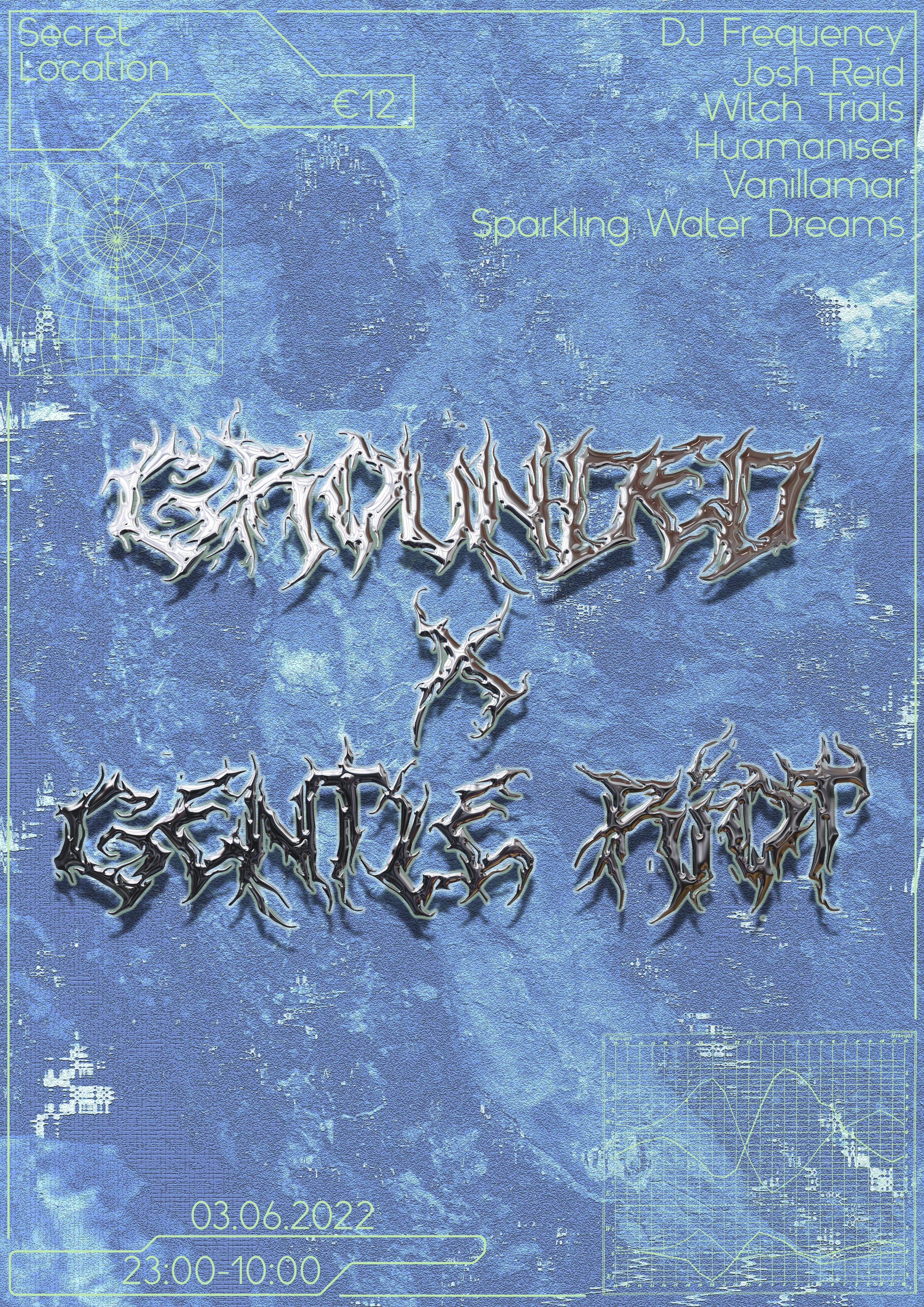 Grounded x Gentle Riot - フライヤー表