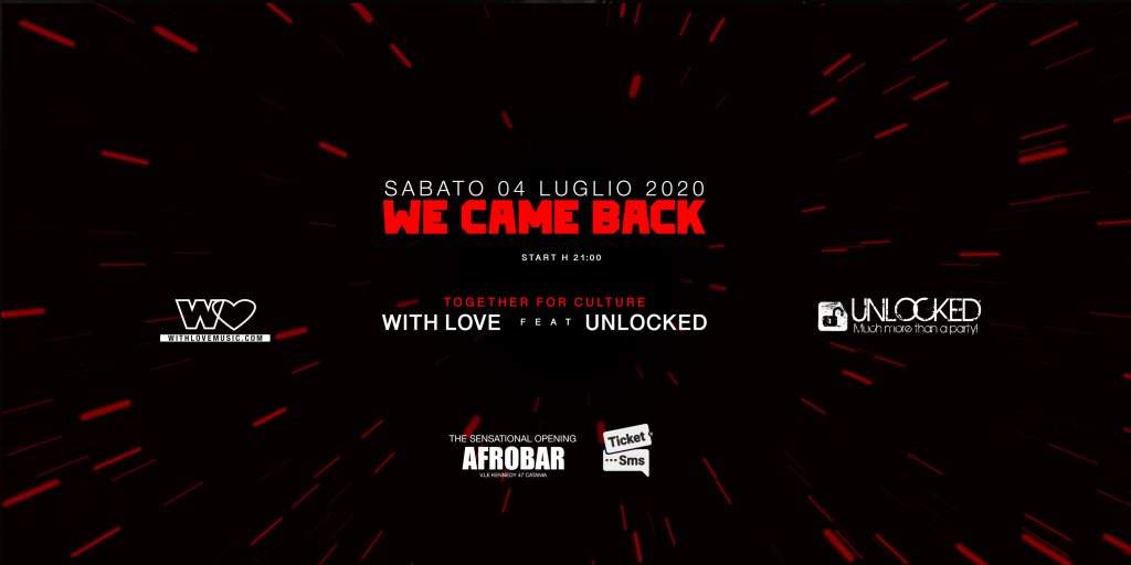 WE Came Back [WITH LOVE feat. Unlocked] - フライヤー表
