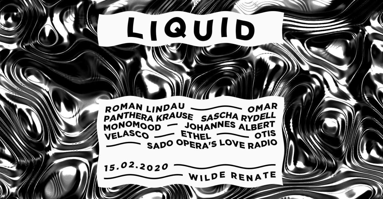 Liquid w. Roman Lindau, Omar, Panthera Krause & More - フライヤー表