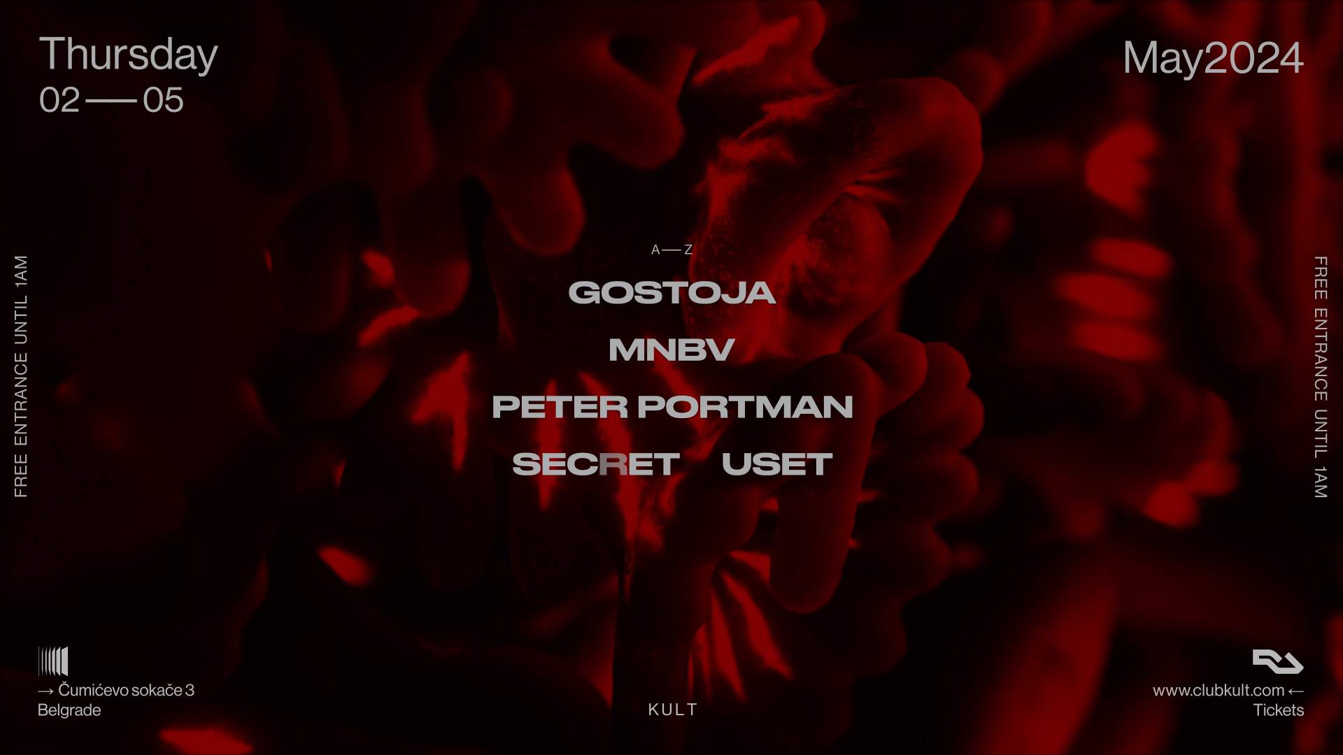 Peter Portman, mnbv & Secret Guset, Gostoja - フライヤー表