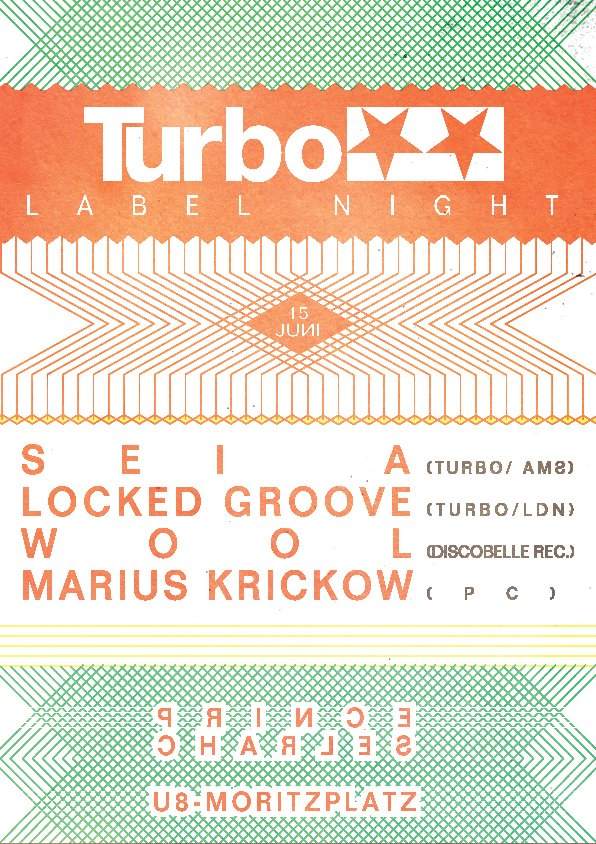 Turbo Recordings Label Night - フライヤー表