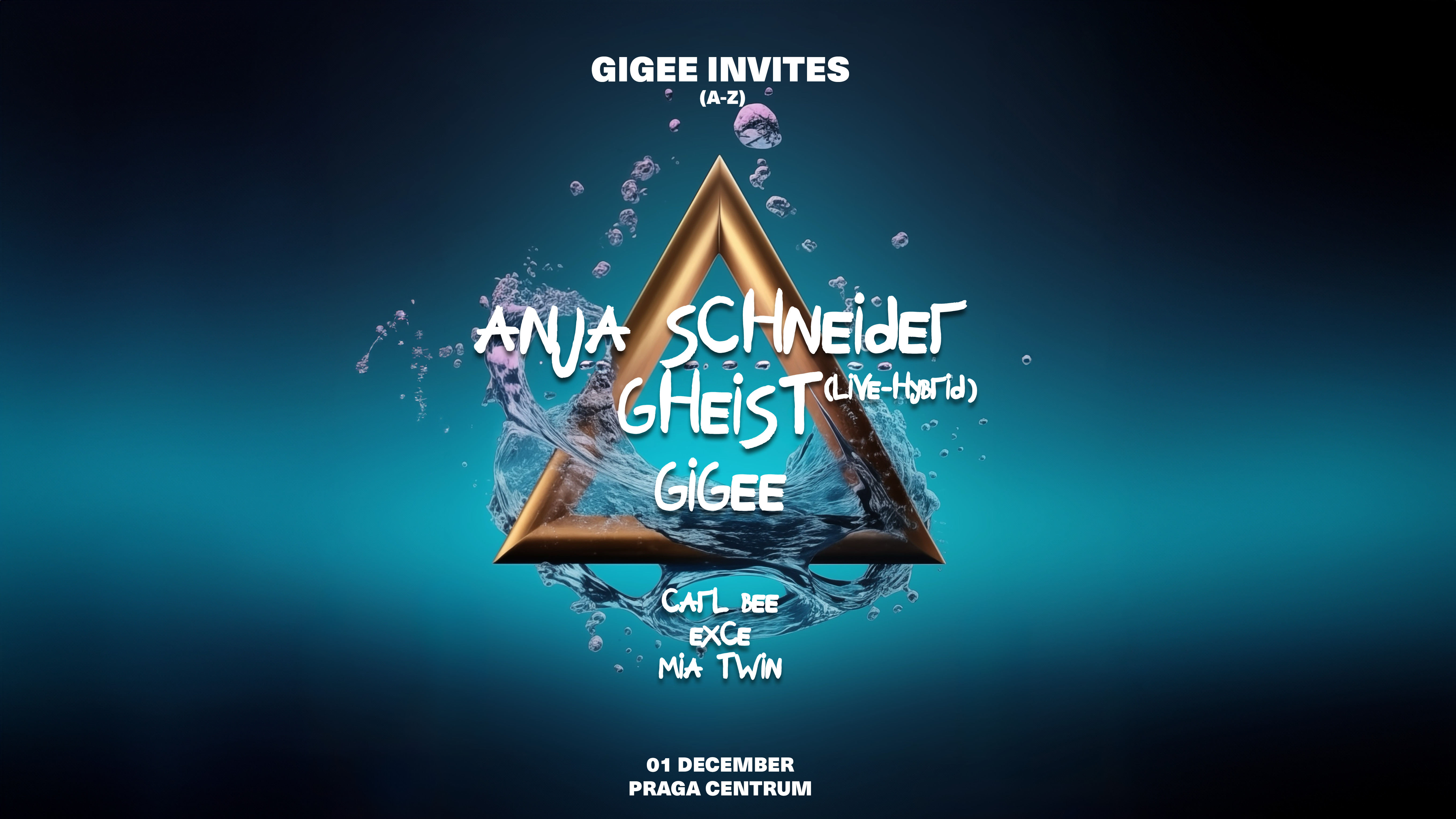 GIGEE invites: Anja Schneider & GHEIST (Live-Hybrid) - 01 December - フライヤー表