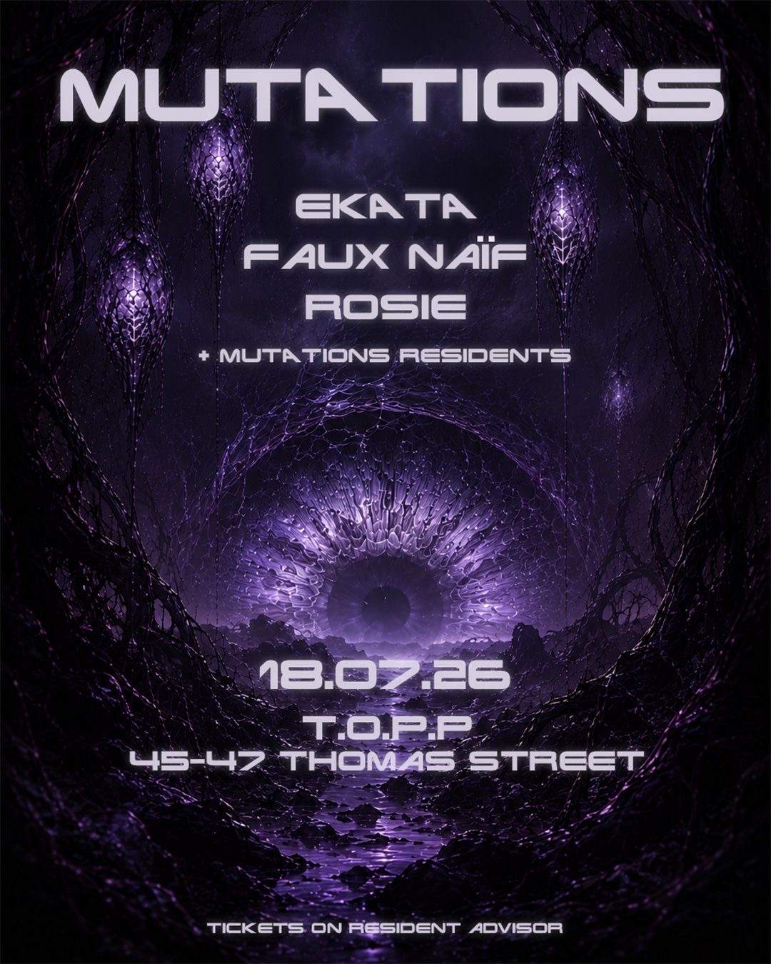 Mutations present: EKATA + FAUX NAÏF at renae, Manchester · Tickets