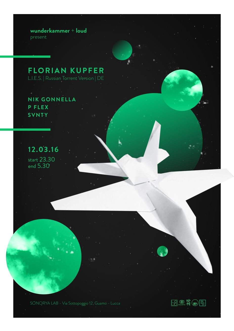 Loud & Wunderkammer with Florian Kupfer - フライヤー表