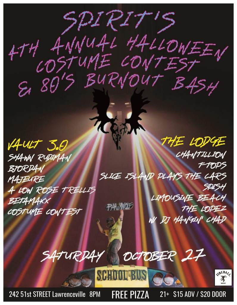 Spirit's 4th Annual Halloween Costume Contest & 80s Burnout Bash bei ...