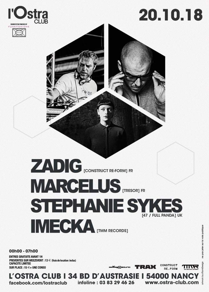 Stephanie Sykes + Zadig + Marcelus - フライヤー表