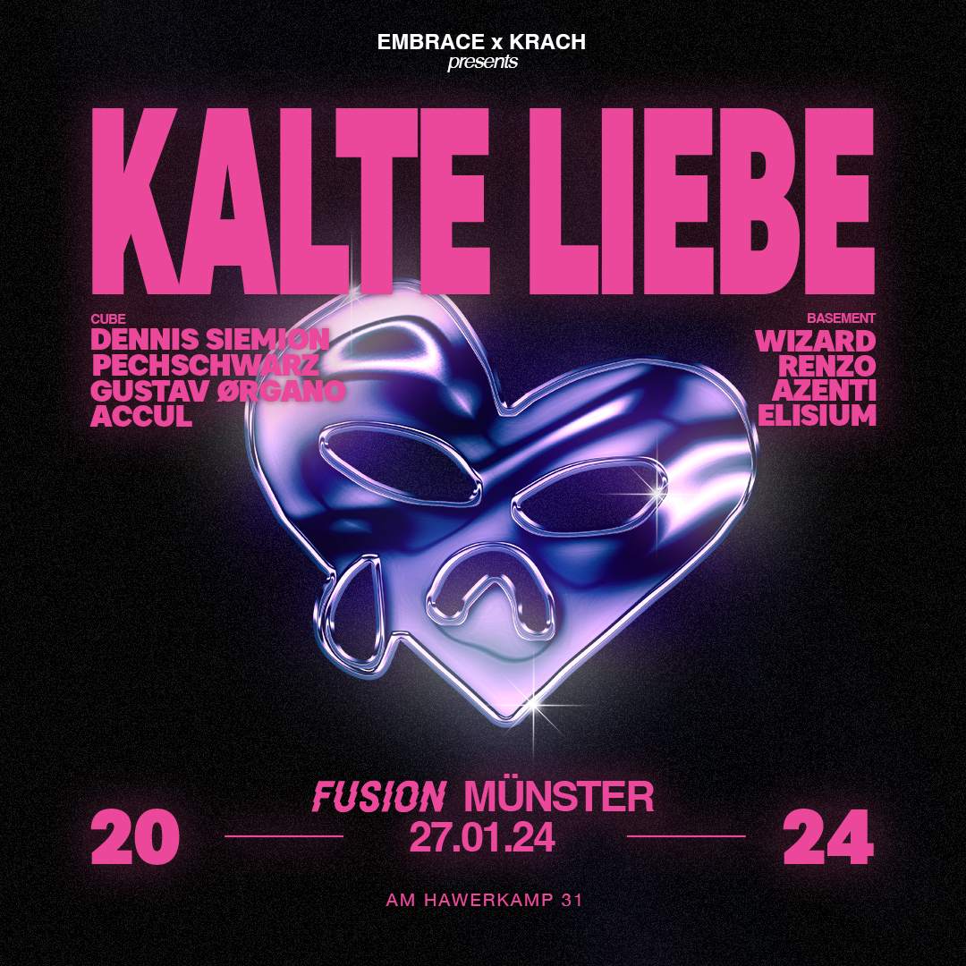 Embrace x Krach presents Kalte Liebe Live - フライヤー表