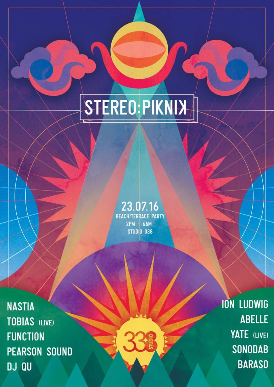 Stereo Piknik - Beach Party with Nastia, Function, Pearson Sound, Tobias (Live) - Página frontal