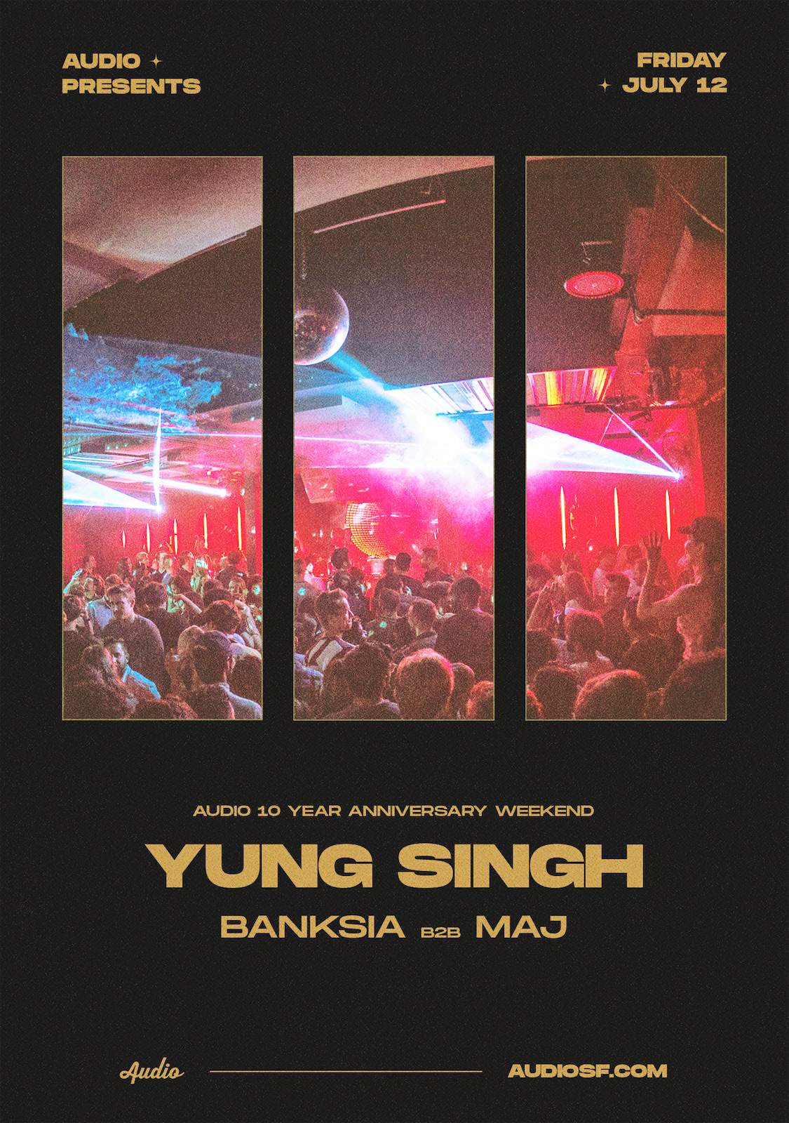 Yung Singh (AUDIO 10 YEAR ANNIVERSARY WEEKEND) - Página frontal