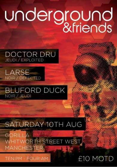 The Underground & Friends with Doctor Dru // Larse // Bluford Duck - Página frontal