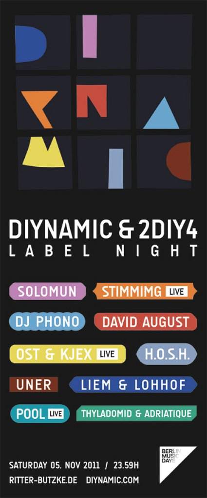 Bermuda 2011: Diynamic & 2diy4 Label Night - Página frontal