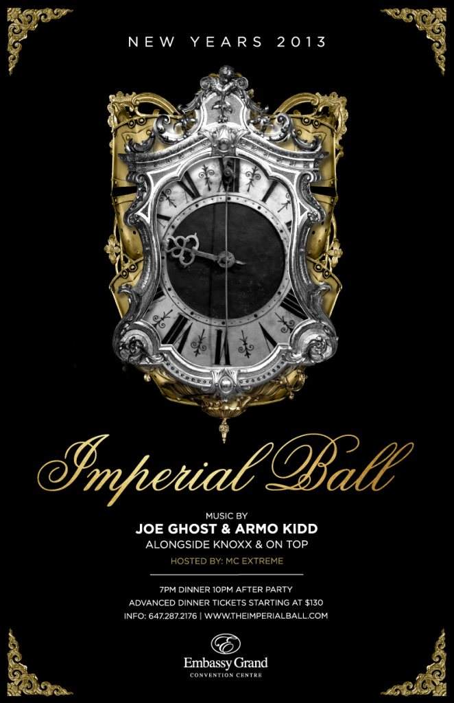 Imperial Ball // NYE 2013 // 416 262 0897 - フライヤー表