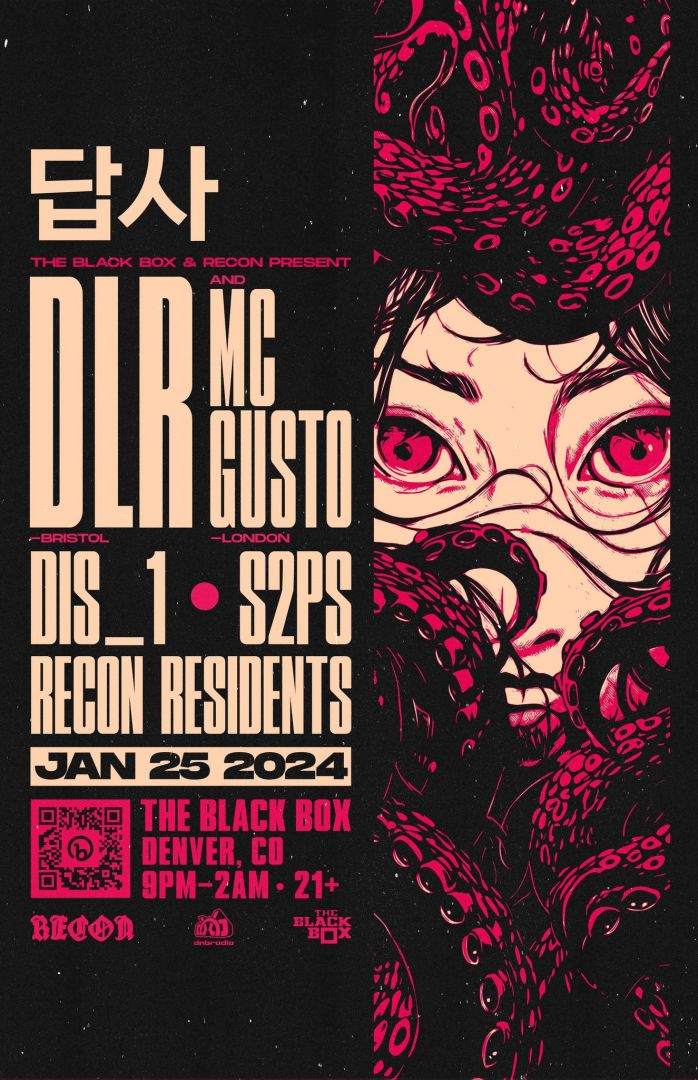The Black Box & Recon DNB presents: DLR And MC Gusto - フライヤー表